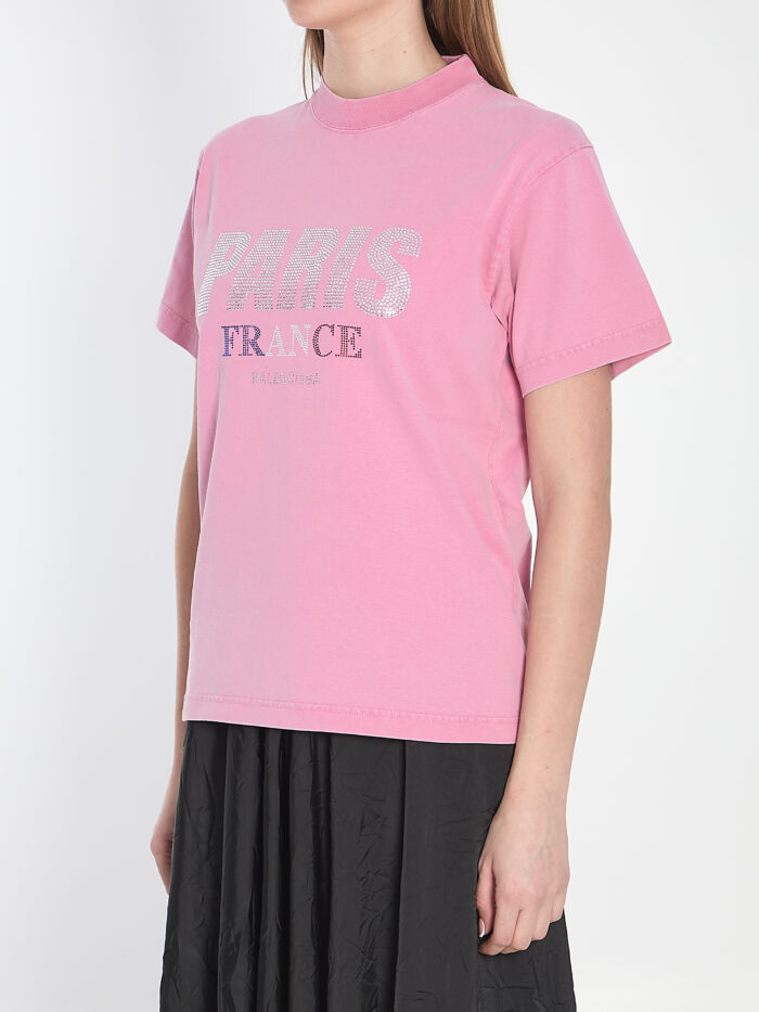 Balenciaga Paris strass t-shirt