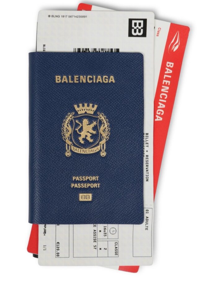 Balenciaga "PASSPORT 2 TICKETS" WALLET