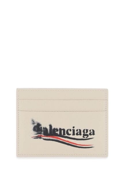 BALENCIAGA "political Stencil Cash Card Holder With