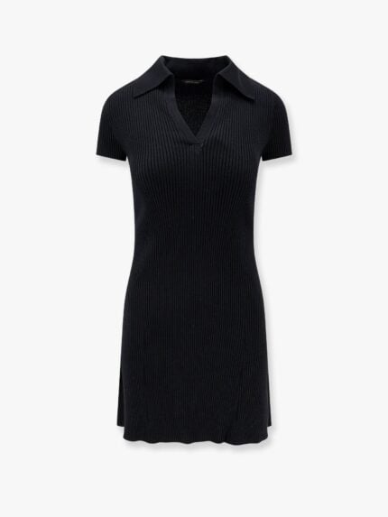 Balenciaga Polo Wool Blend Mini Dress