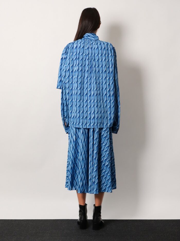 Balenciaga Printed Fabric Long Dress