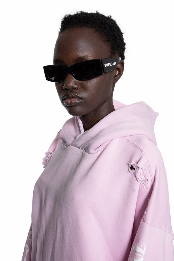 BALENCIAGA Rectangular Acetate Sunglasses