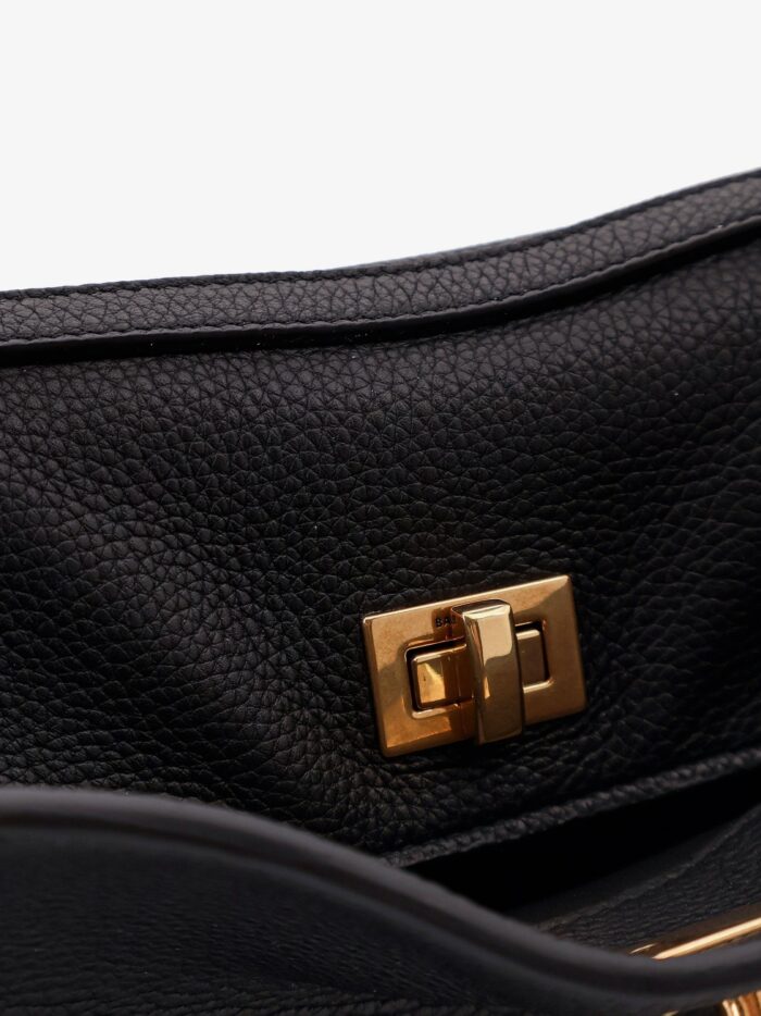 Balenciaga Rodeo Leather Shoulder Bag With Croco Effect