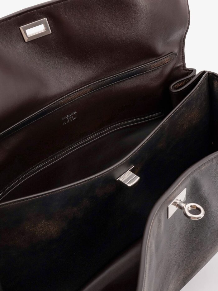 Balenciaga Rodeo Leather Shoulder Bag With Used Effect