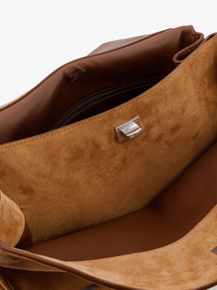 Balenciaga Rodeo M Suede Shoulder Bag