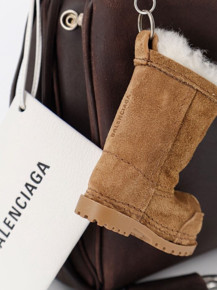 Balenciaga Rodeo S Leather Crossbody Bag With Vintage Motif