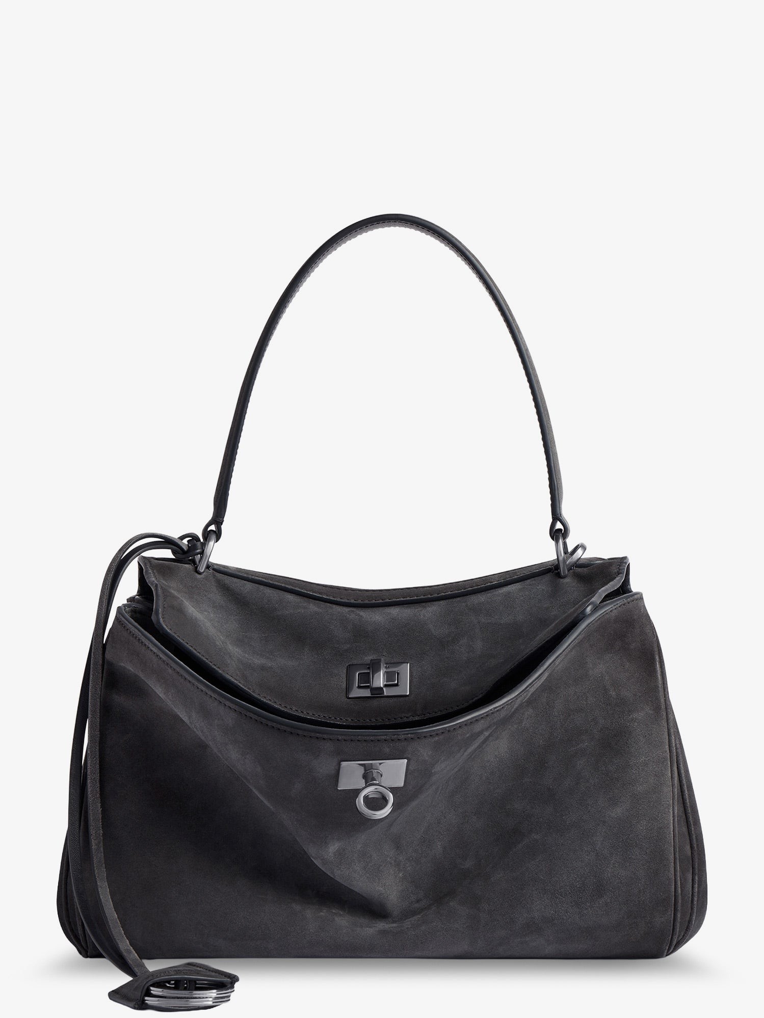 Balenciaga Rodeo S Suede Crossbody Bag