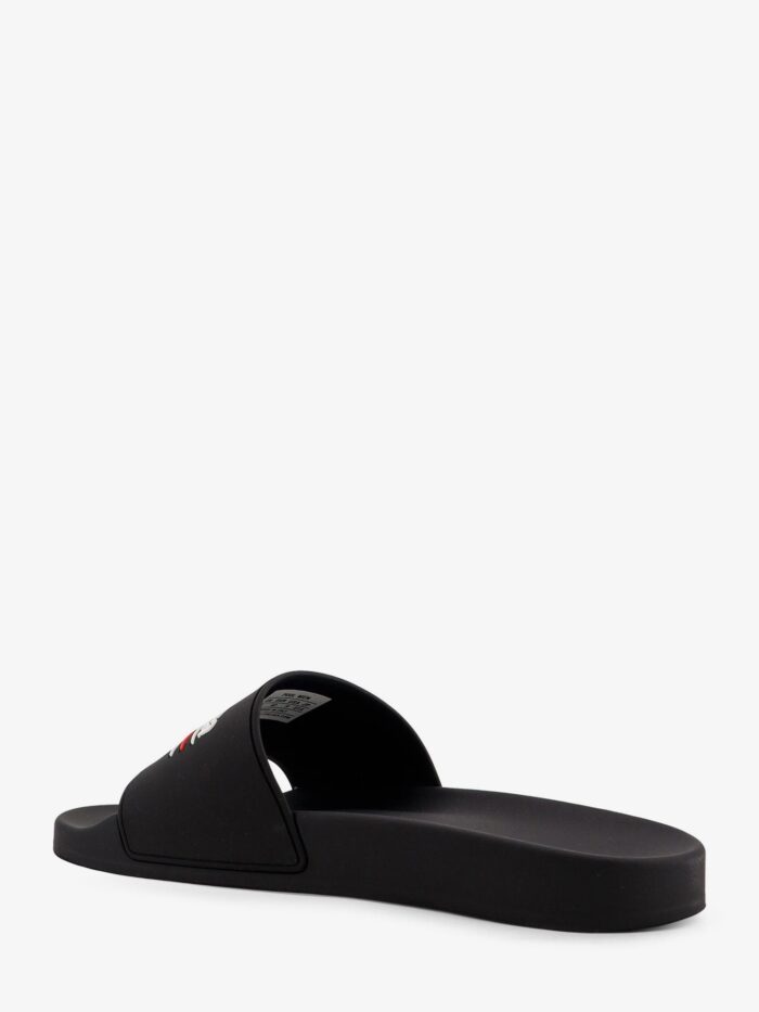 Balenciaga Rubber Pool Sandals With Logo On The Front
