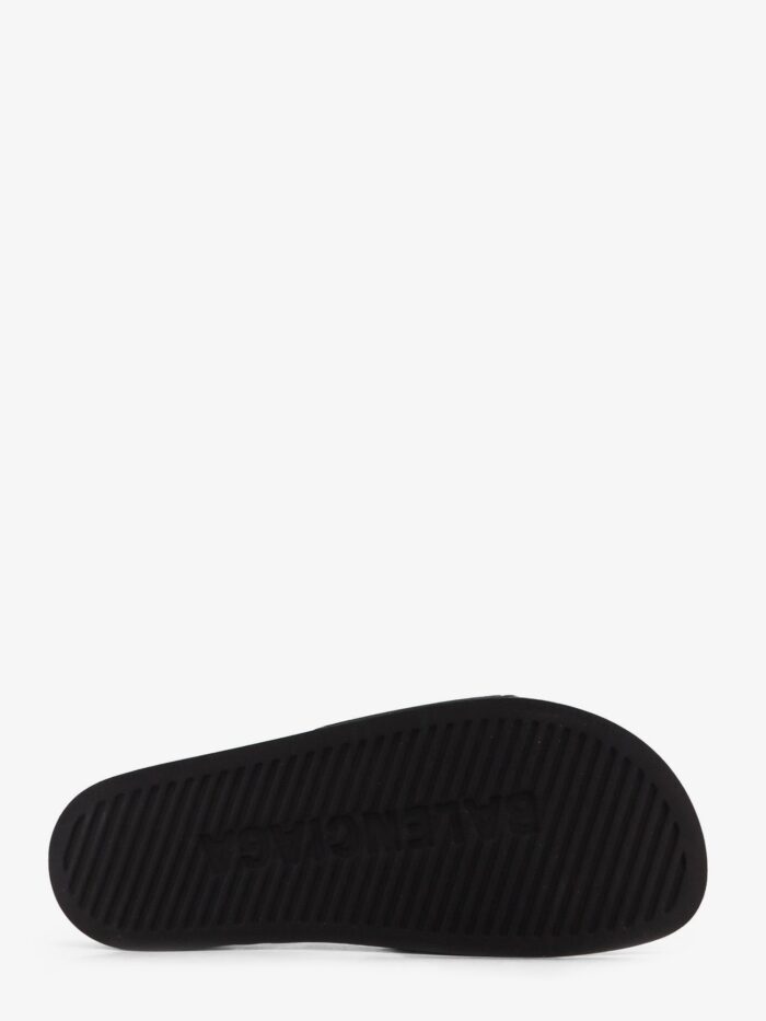 Balenciaga Rubber Pool Sandals With Logo On The Front