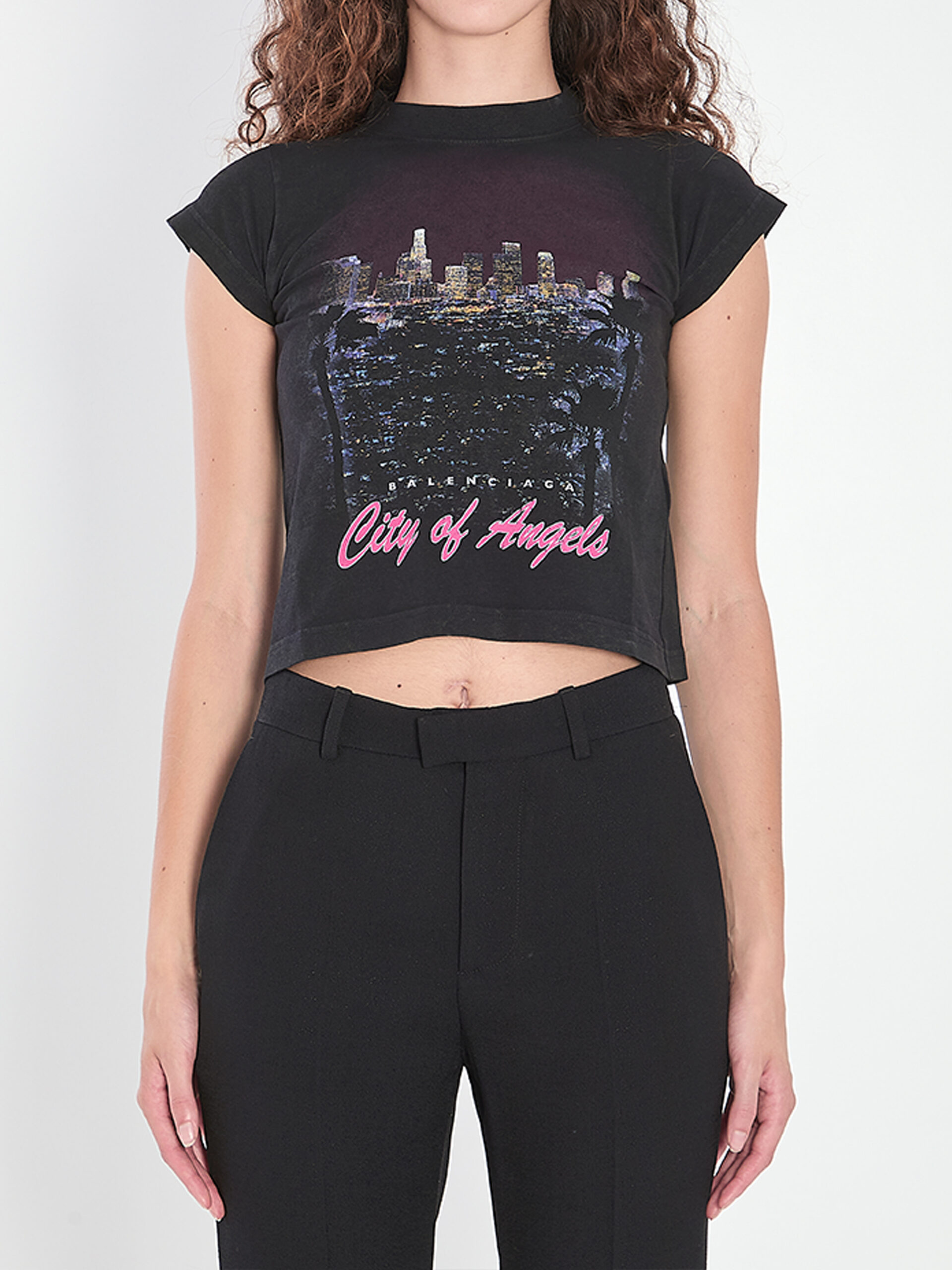 Balenciaga Shrunk City of Angels T-Shirt