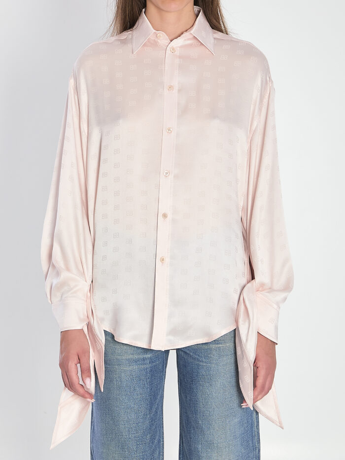 Balenciaga Silk shirt with knotted cuffs