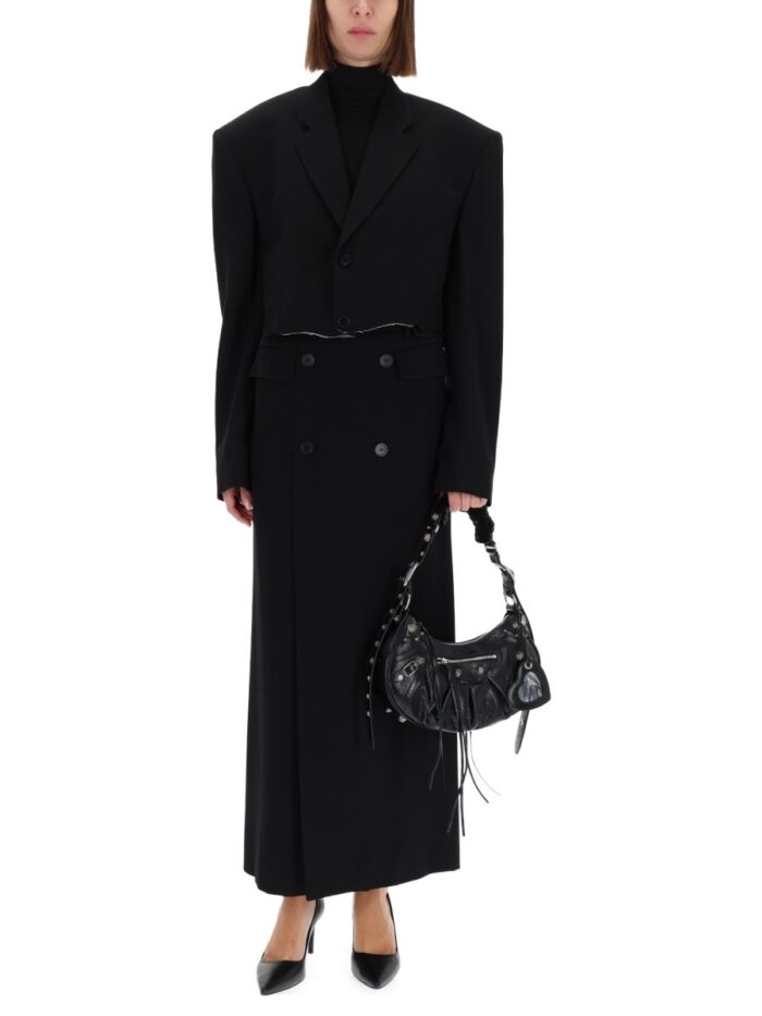 Balenciaga SINGLE BREASTED CUT OFF JACKET