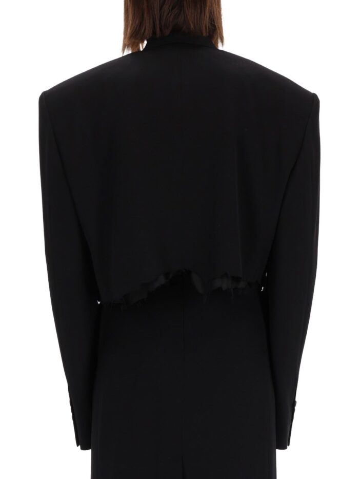 Balenciaga SINGLE BREASTED CUT OFF JACKET