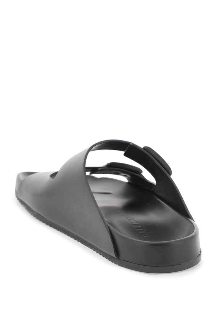 BALENCIAGA Smooth Leather Sunday Slides For A Chic