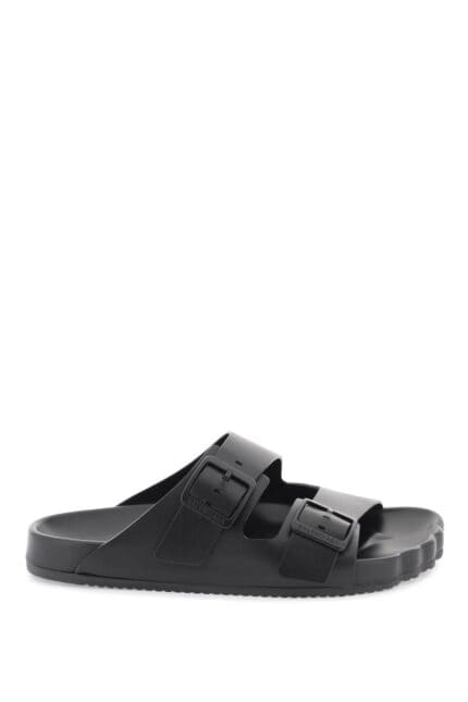 BALENCIAGA Smooth Leather Sunday Slides For A Chic