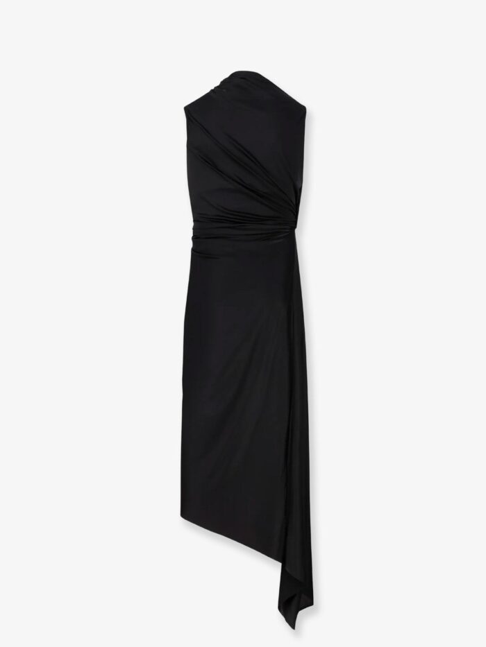 Balenciaga Stretch Fabric Long Asymmetrical Dress