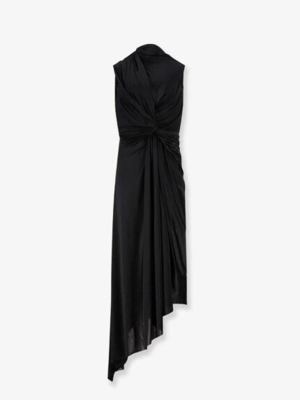 Balenciaga Stretch Fabric Long Asymmetrical Dress