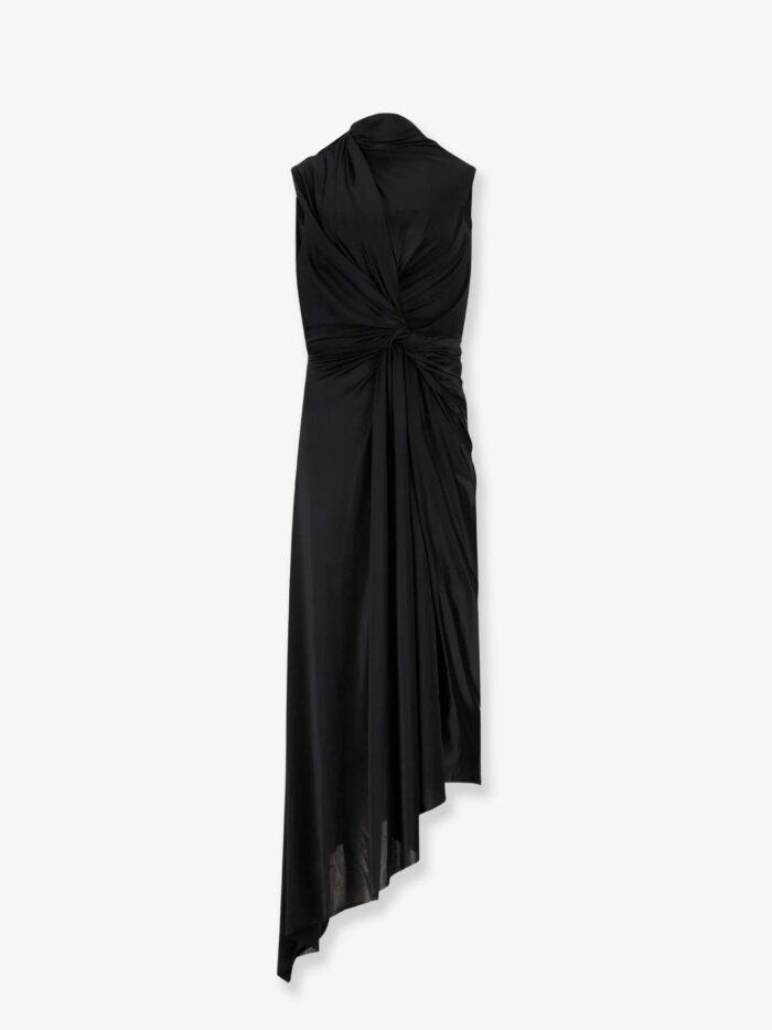 Balenciaga Stretch Fabric Long Asymmetrical Dress