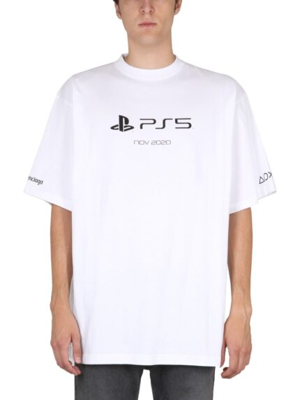 Balenciaga T-SHIRT CON STAMPA LOGO