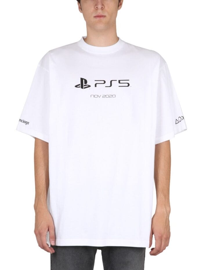 Balenciaga T-SHIRT CON STAMPA LOGO