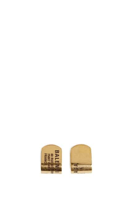 BALENCIAGA Tag Stud Earrings