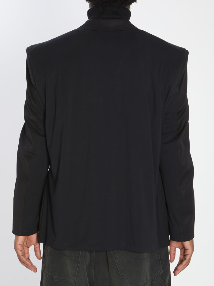 Balenciaga Tailored jacket in twill and jersey