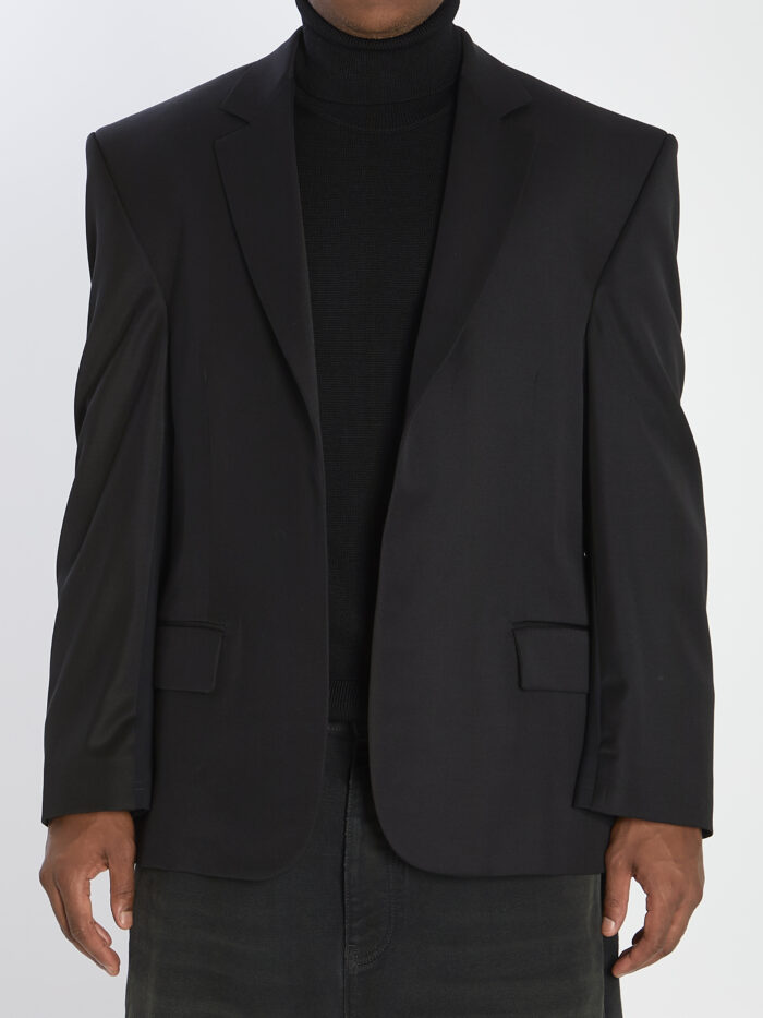 Balenciaga Tailored jacket in twill and jersey