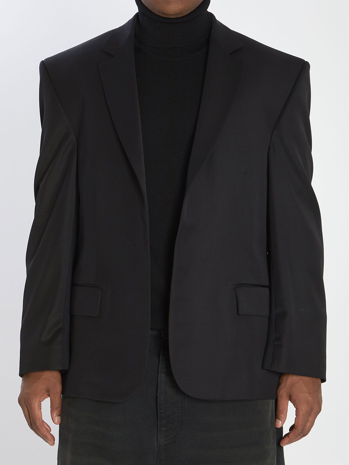 Balenciaga Tailored jacket in twill and jersey