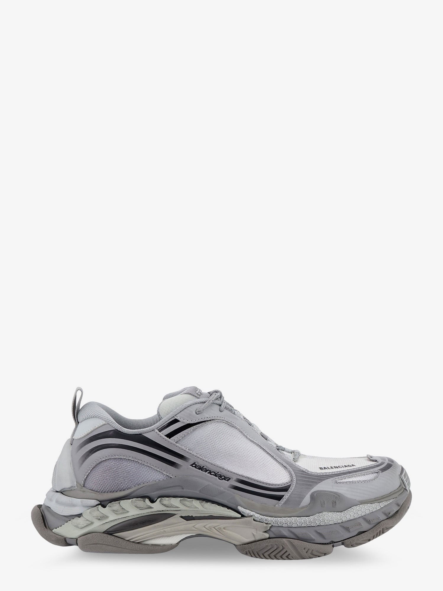 Balenciaga Triple S.2 Gradient Mesh And Nylon Insert Sneakers With Used Effect