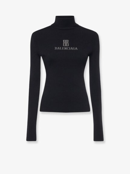 Balenciaga Turtleneck With Lettering Logo On The Front