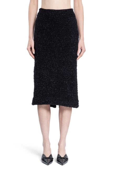 BALENCIAGA Tweed Midi Skirt