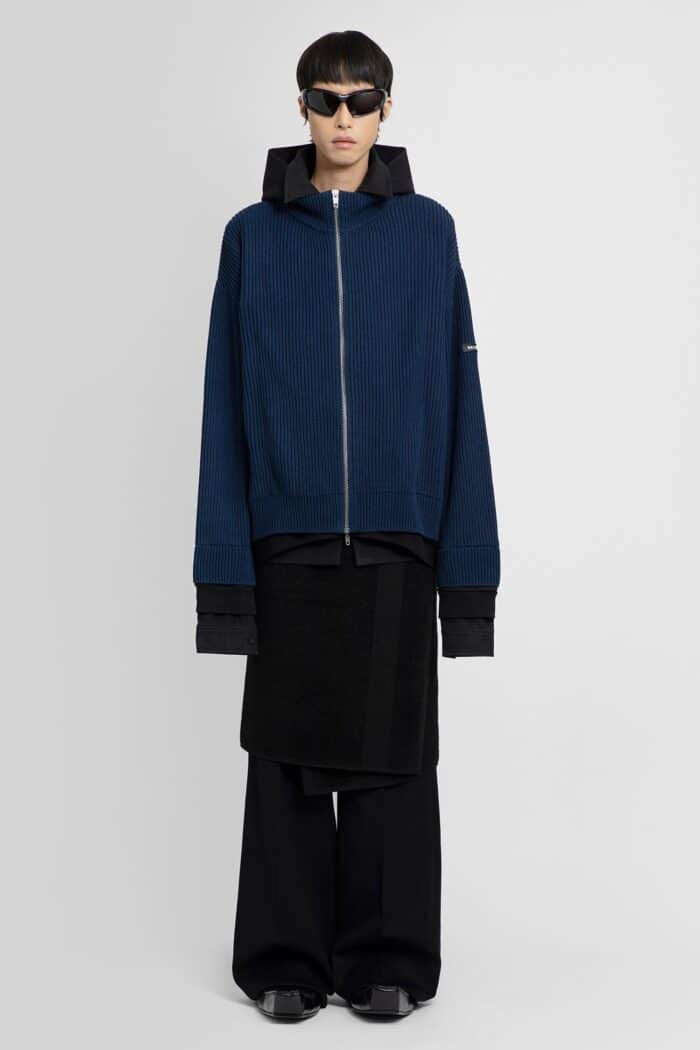 balenciaga unity sports icon layered zip up oversized hoodie BALENCIAGA Unity Sports Icon Layered Zip-up Oversized Hoodie