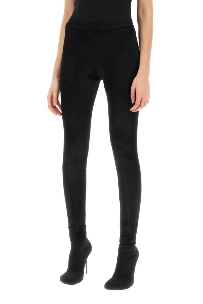 BALENCIAGA Velvet Leggings