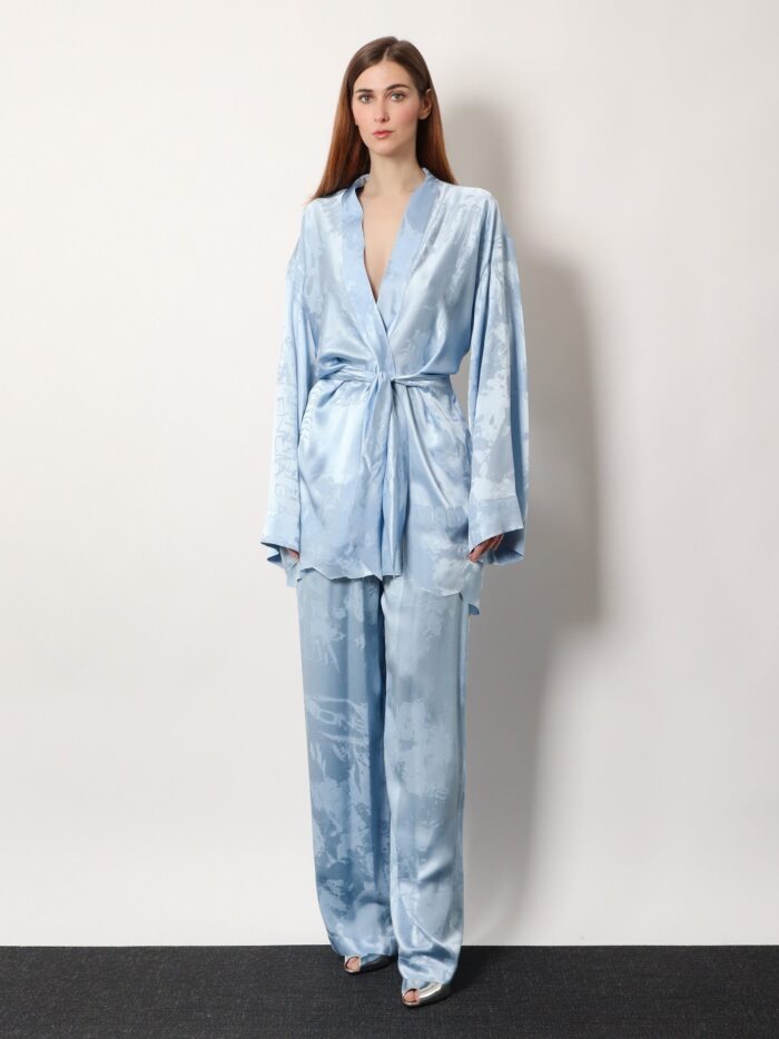 Balenciaga Wrap Silk Mini Dress