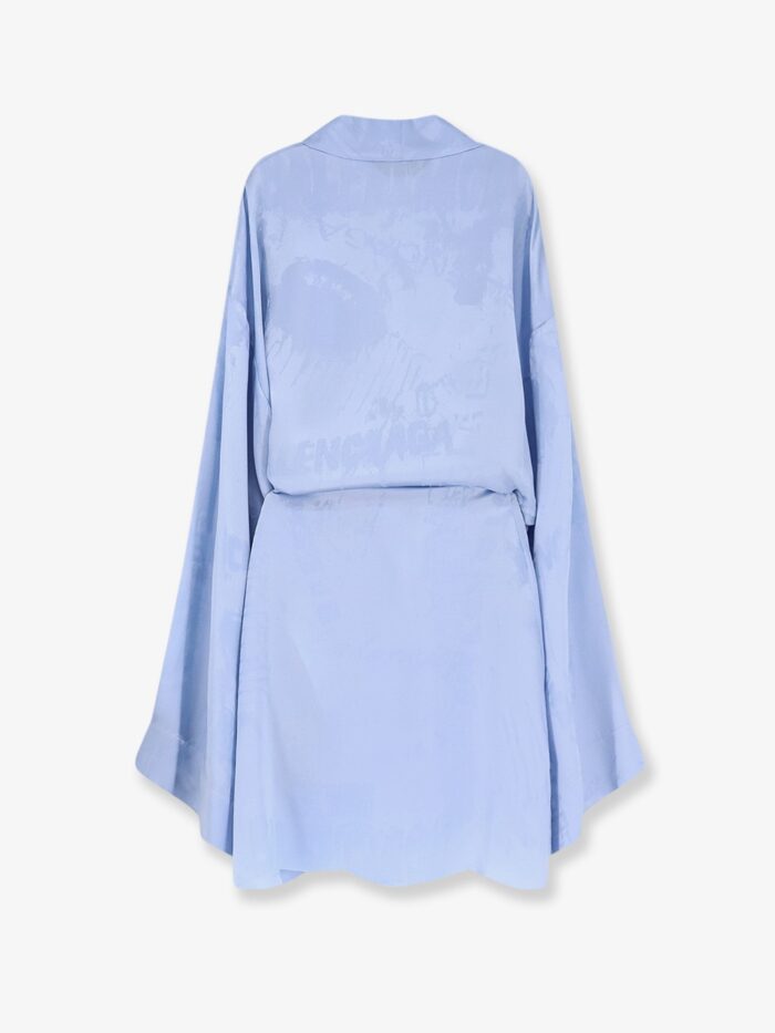 Balenciaga Wrap Silk Mini Dress