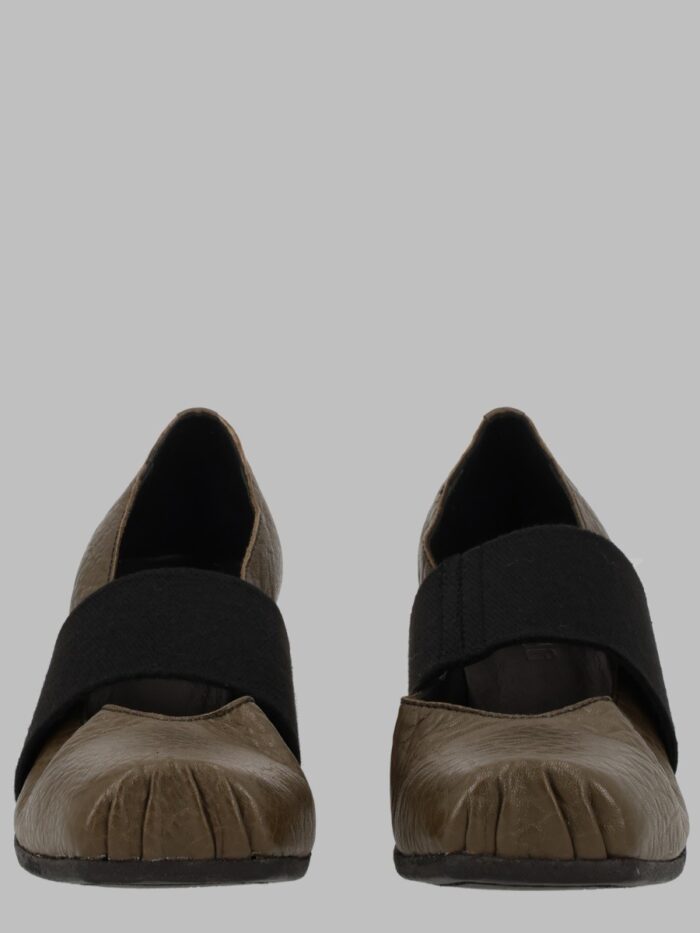 UMA WANG Ballerina In Pelle Con Fascia
