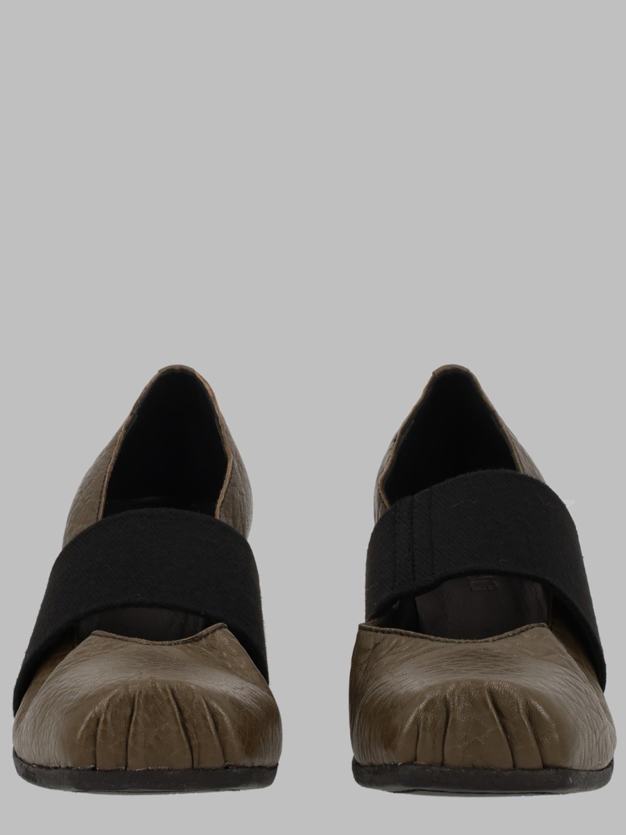 UMA WANG Ballerina In Pelle Con Fascia