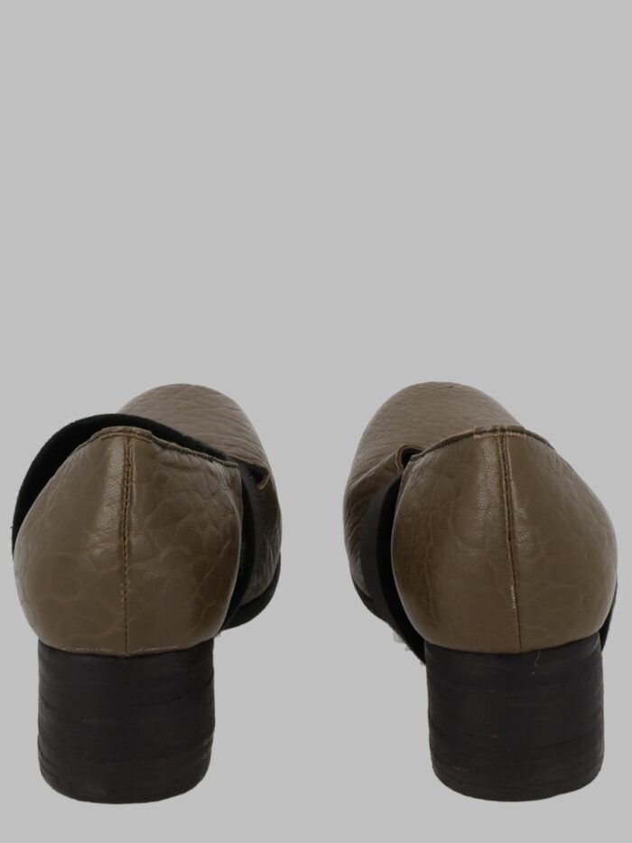 UMA WANG Ballerina In Pelle Con Fascia