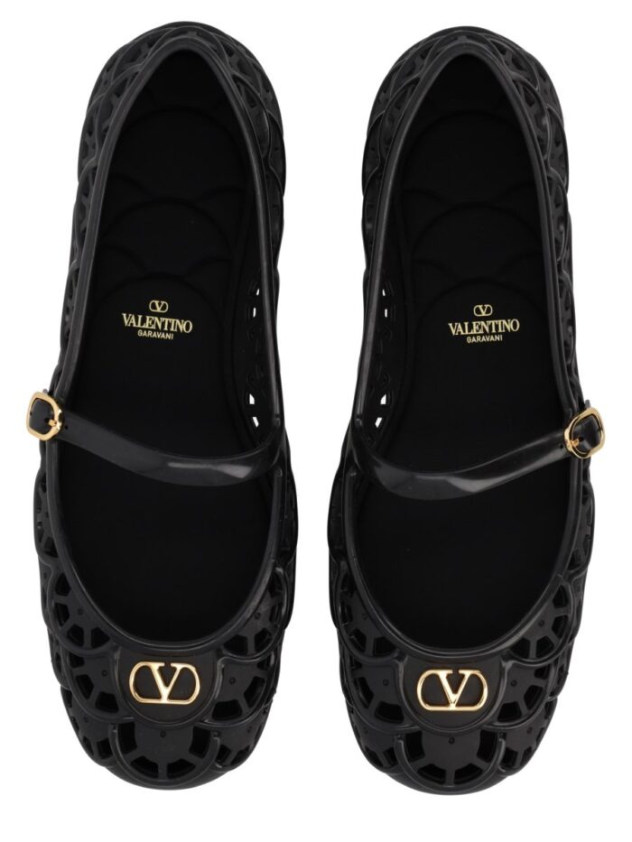 Valentino Garavani Ballerina "Ondette" Con Motivo Scallops