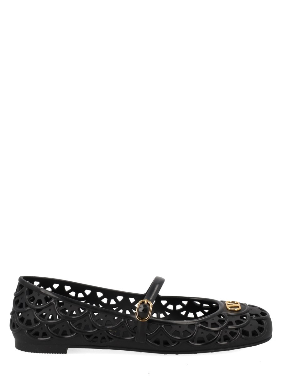 Valentino Garavani Ballerina "Ondette" Con Motivo Scallops