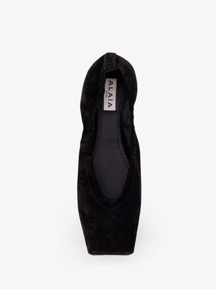 Alaia Ballet Flats Suede Ballerinas