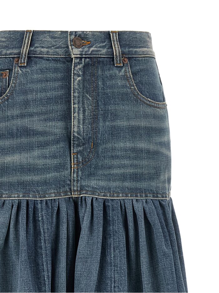 CHLOÉ 'Balloon' Denim Skirt