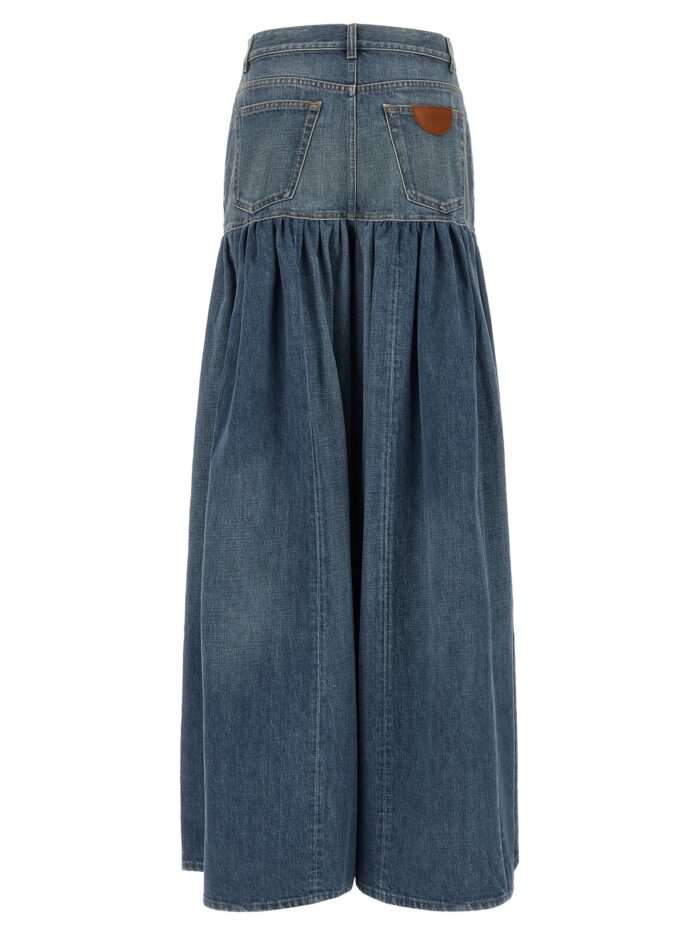 CHLOÉ 'Balloon' Denim Skirt