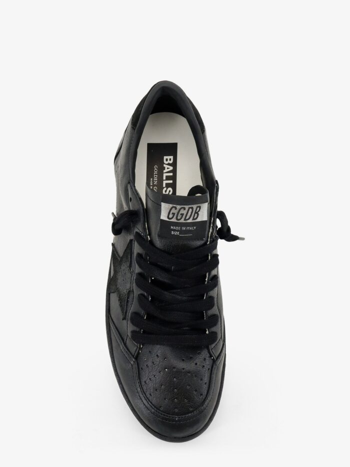 Golden Goose Deluxe Brand Ballstar Leather Sneakers With Iconic Side Logo