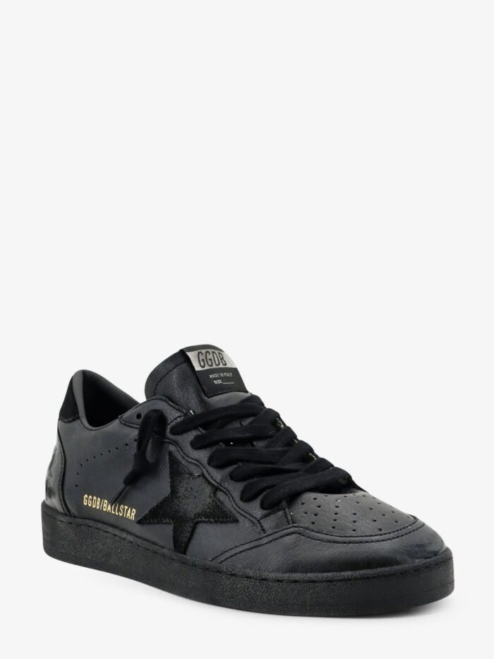 Golden Goose Deluxe Brand Ballstar Leather Sneakers With Iconic Side Logo