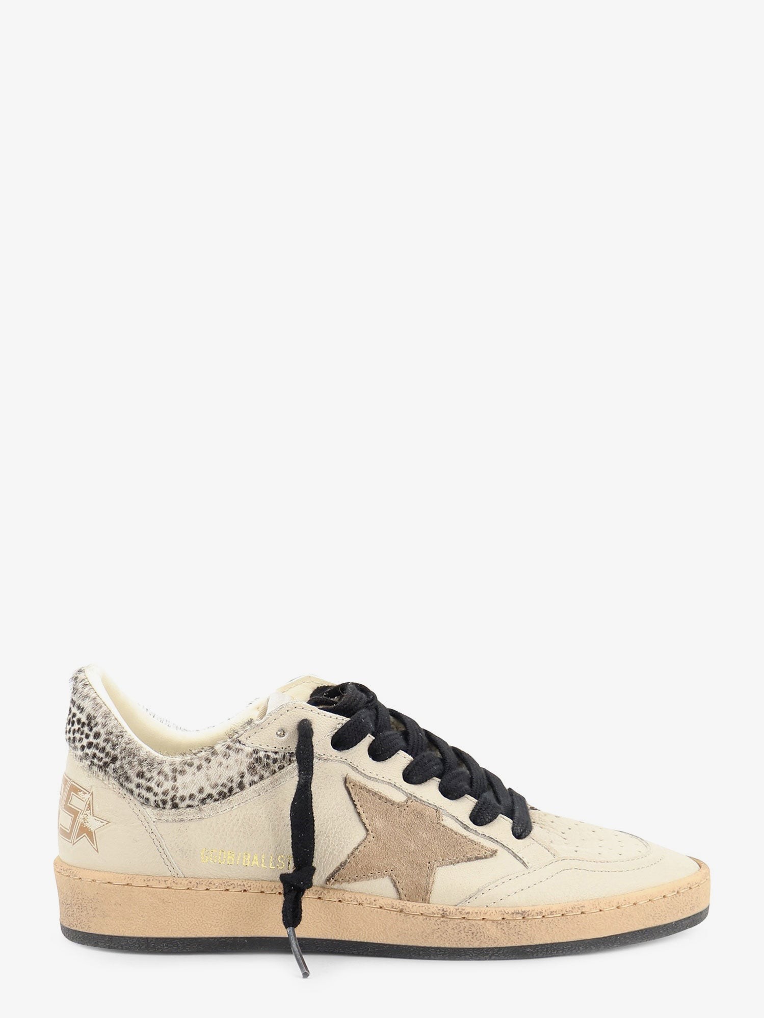 Golden Goose Deluxe Brand Ballstar Leather Sneakers With Iconic Side Logo