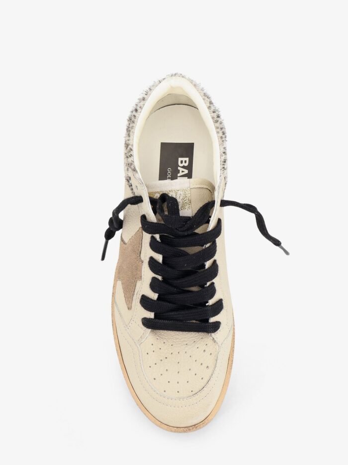 Golden Goose Deluxe Brand Ballstar Leather Sneakers With Iconic Side Logo