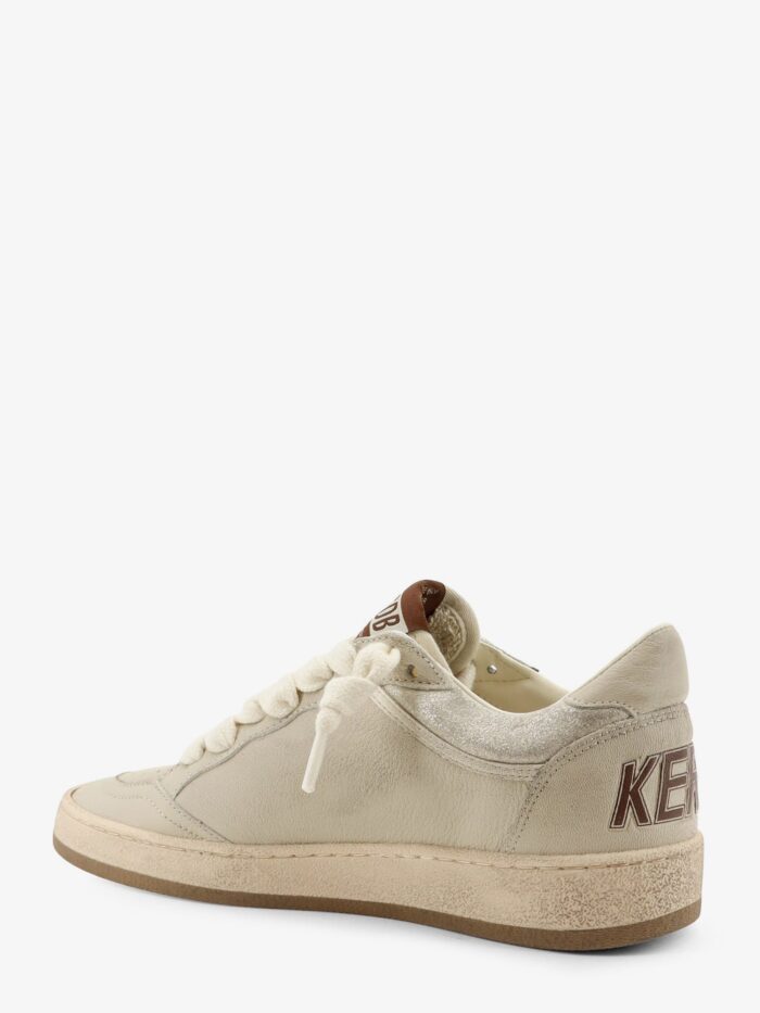 Golden Goose Deluxe Brand Ballstar Leather Sneakers With Iconic Side Logo