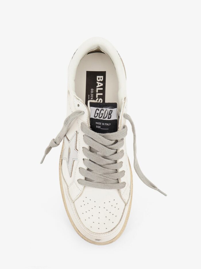 Golden Goose Deluxe Brand Ballstar Leather Sneakers With Iconic Side Logo