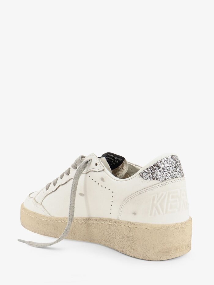 Golden Goose Deluxe Brand Ballstar Leather Sneakers With Iconic Side Logo
